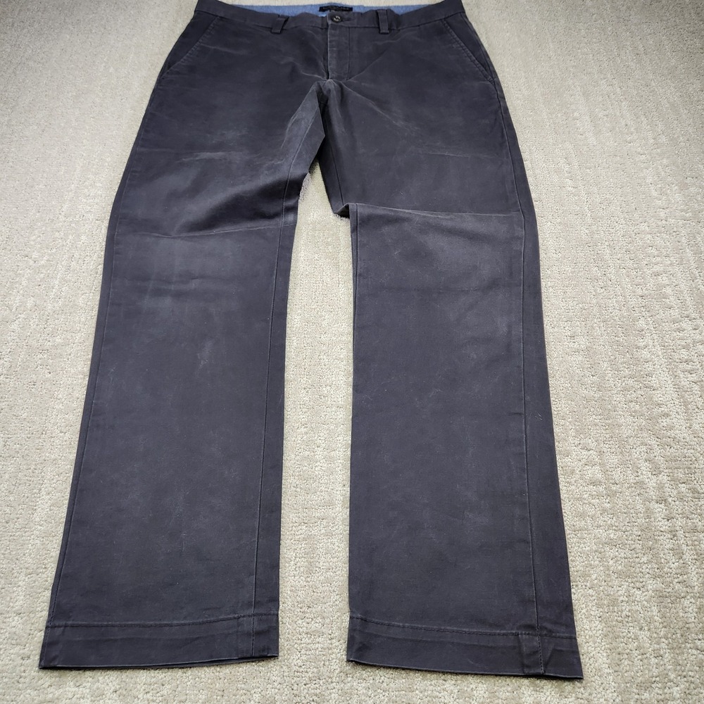 Banana Republic Pants Men 34x32 Aiden Chino Straight‎ Leg Fit Cotton Gray
